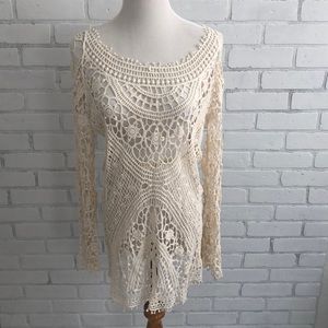 Crotchet tunic/swim cover-up